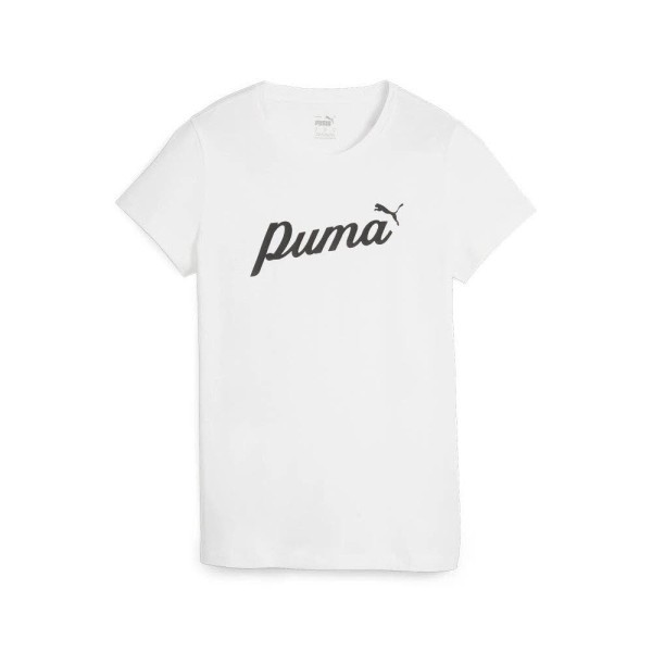 PUMA ESS+ Script T-Shirt Damen weiss - Bild 1