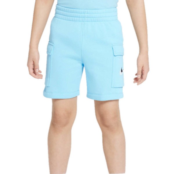 NIKE B NSW SI FLC Short Kurze Hose Kinder blau