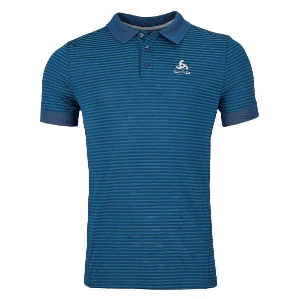 ODLO S/S Nikko Dry Polo Shirt Herren blau