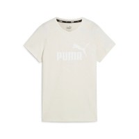 PUMA ESS Logo Tee T-Shirt Damen beige