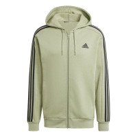 ADIDAS Essentials 3-Streifen Kapuzenjacke Herren grün