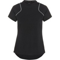 NIKE Df Run Dvn Top Ss T-Shirt Damen schwarz