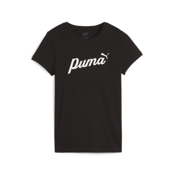 PUMA ESS Script T-Shirt Damen schwarz