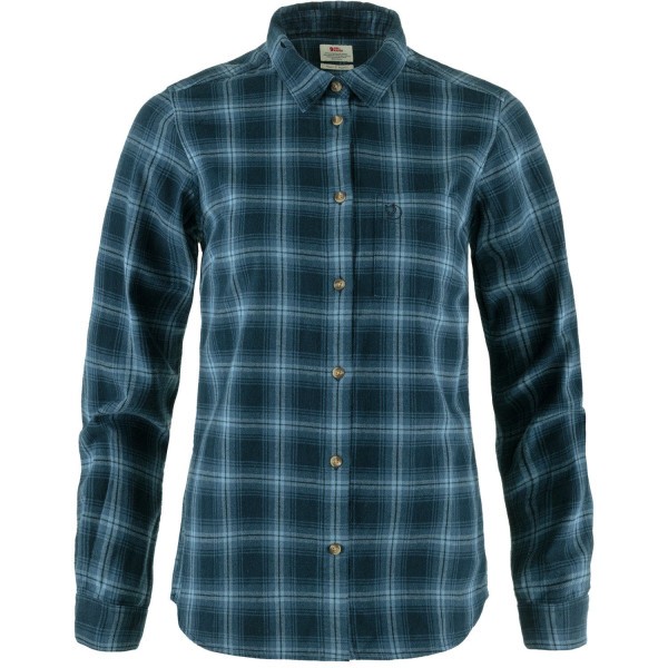 FJÄLLRÄVEN Fjällräven Övik Flannel Hemd Damen blau