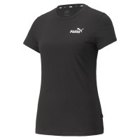 PUMA ESS+ Embroidery Tee T-Shirt Damen schwarz