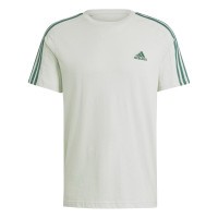 ADIDAS Essentials Single Jersey 3-Streifen T-Shirt Herren grün