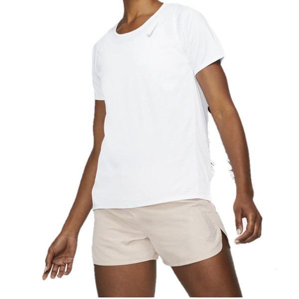 NIKE Dri-FIT Race T-Shirt Damen weiss