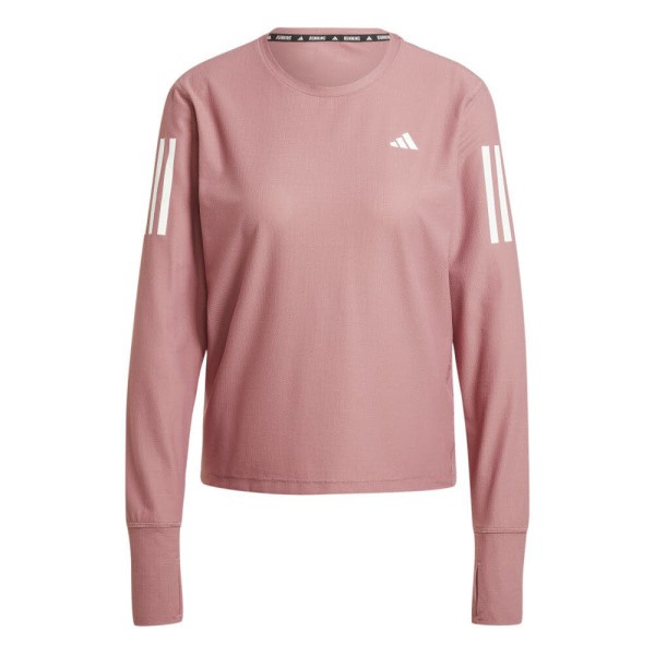 ADIDAS Own The Run Langarmshirt Damen rosa - Bild 1