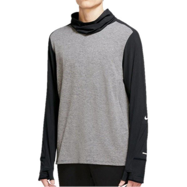 NIKE M Nk Run Dvn Sphr Elmnt Sweatshirt Herren grau