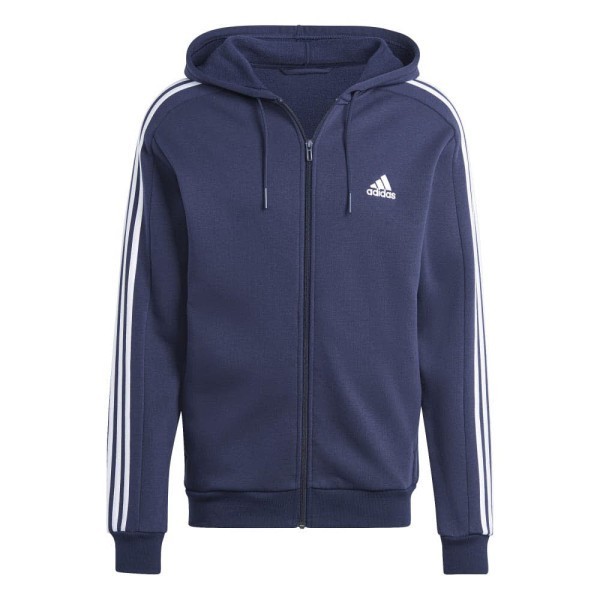 ADIDAS Essentials 3-Streifen Kapuzenjacke Herren blau - Bild 1