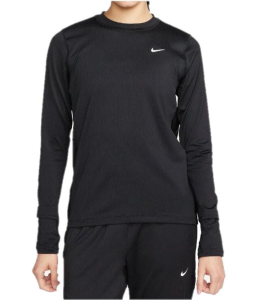 NIKE W Nk Df Element Crew Nv Longsleeve Damen schwarz