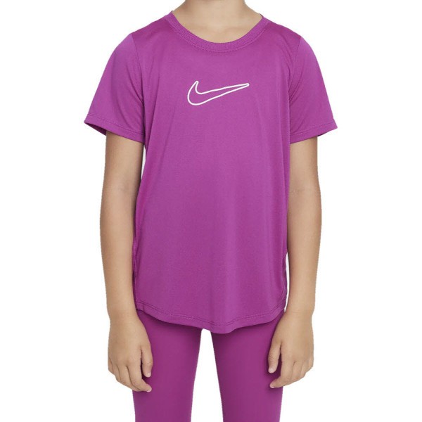 NIKE One Fitted T-Shirt Kinder lila