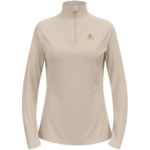 ODLO Mid layer 1/2 zip ESSENTIAL CE Langarmshirt Damen beige