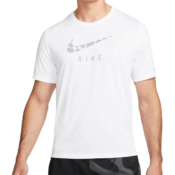 NIKE Df Run Dvn Cre Gx Ss T-Shirt Herren weiss