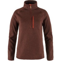 FJÄLLRÄVEN Fjällräven Övik Fleece Half Zip Jacke Damen rot