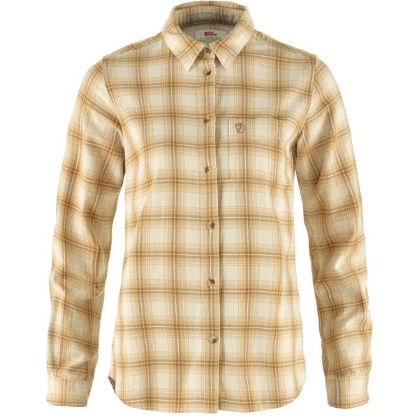 FJÄLLRÄVEN Fjällräven Övik Flannel Shirt Hemd Damen beige