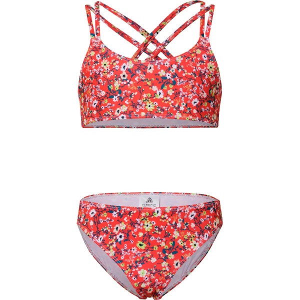 FIREFLY Ditsy Sanna Bikini Kinder rot