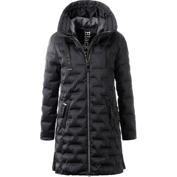 LINEA PRIMERO LPO lange Steppjacke Damen schwarz