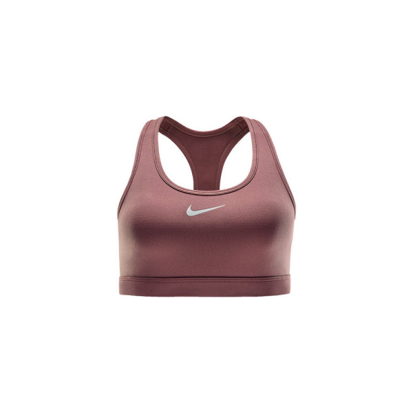 NIKE Swoosh Medium Support Sport-BH Damen rot