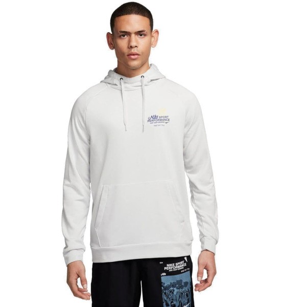 NIKE M NK DF HD PO GFX Sweatshirt Herren grau