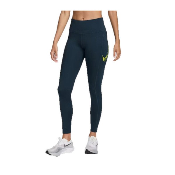 NIKE Fast 7/8-Leggings Damen blau