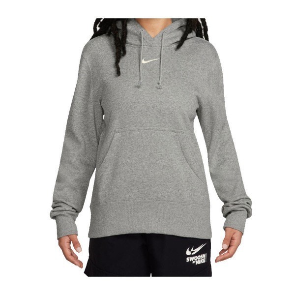 NIKE W NSW PHNX FLC STD PO Kapuzensweatshirt Damen grau