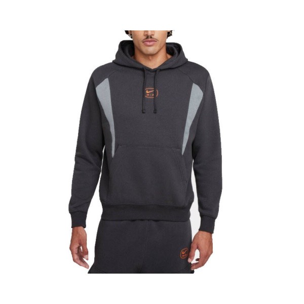 NIKE M NSW SW AIR PO HOODY FLC BB Sweatshirt Herren grau