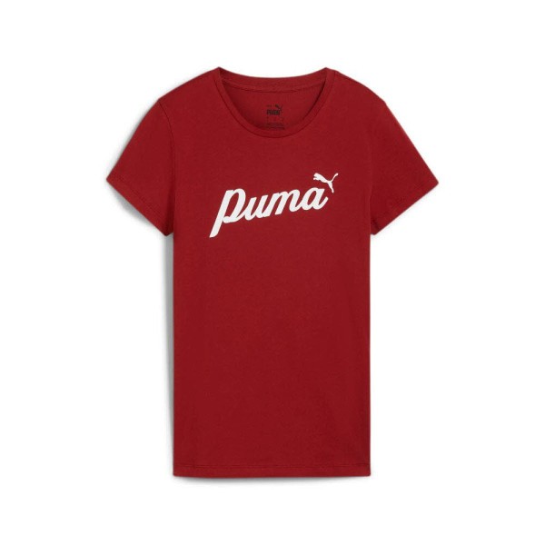 PUMA ESS+ Script T-Shirt Damen rot - Bild 1