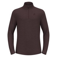 ODLO Mid layer 1/2 zip ROY Langarmshirt Herren braun