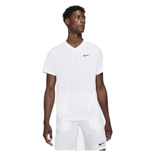 NIKE Court Dri-FIT Victory T-Shirt Herren weiss