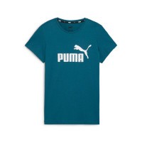 PUMA ESS Logo T-Shirt Damen blau