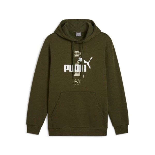 PUMA Power Graphic Sweatshirt Herren grün - Bild 1