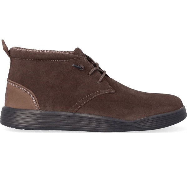 HEYDUDE Hey Dude Jo Suede Schuhe Herren braun