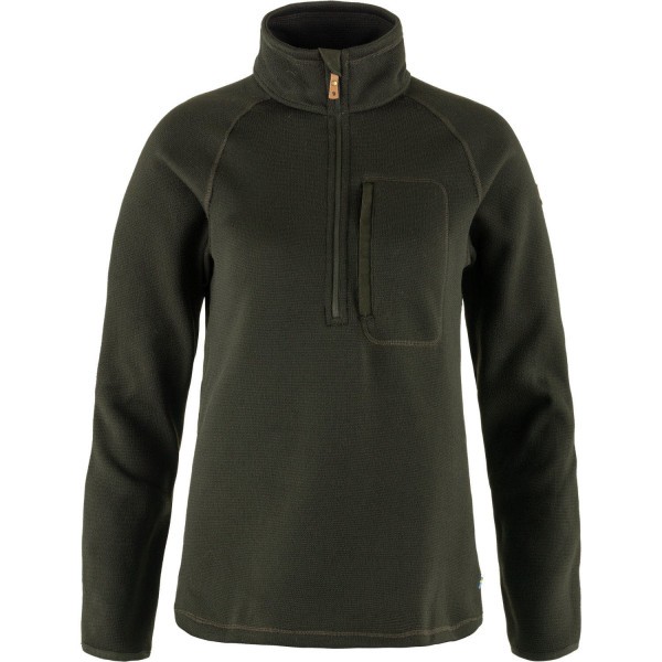 FJÄLLRÄVEN Fjällräven Övik Fleece Half Zip Sweatshirt Damen grün