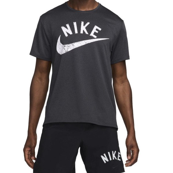 NIKE Miler T-Shirt Herren grau