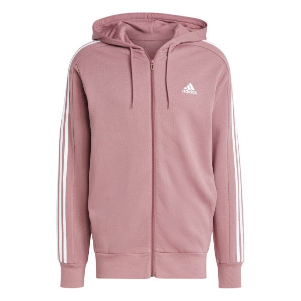 ADIDAS Essentials French Terry 3-Streifen Kapuzenjacke Herren rosa - Bild 1