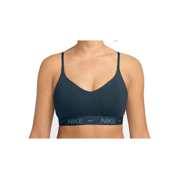 NIKE W NK DF INDY LGT Sport-BH Damen blau