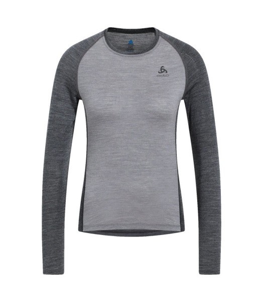 ODLO BL TOP crew neck l/s Langarmshirt Damen grau