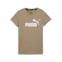 PUMA ESS Logo Heather T-Shirt Damen braun