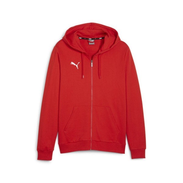 PUMA teamGOAL Casuals Hooded Sweatshirtjacke Herren rot